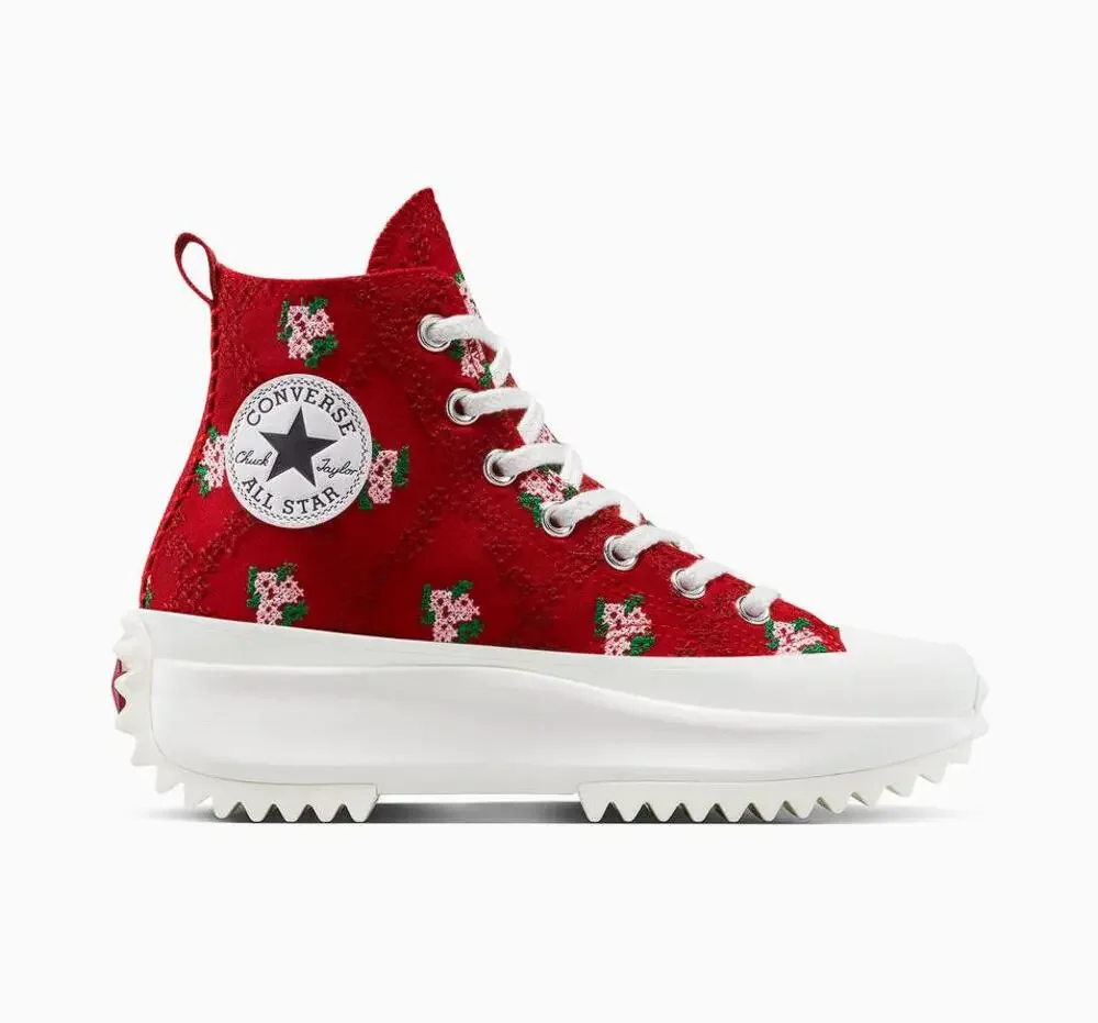 CONVERSE Unisex Run Star Hike Platform Rose Cross Stitch Size M5/W6.5